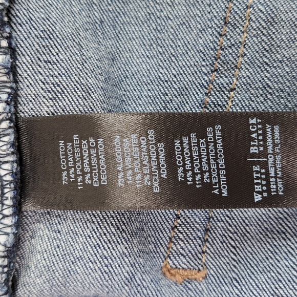 White House Black Market Boot Leg Mid-Rise Blue Jeans Size 0S - Picture 15 of 17